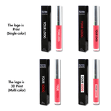 5 Colors Sliver Lid Round Tube Lip Glosses