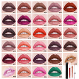 29 Colors Rose Gold Square Tube Liquid Lipstick - MSmakeupoem.com