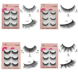 False eyelashes 3 pairs (imitation mink hair)