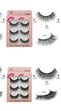 False eyelashes 3 pairs (imitation mink hair)