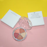 5 Colors Petal Blush Eyeshadow and Highlight All-in-one Palette