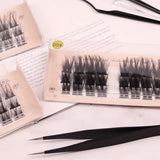 Segmented single-cluster false eyelashes naturally thick