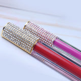 34 Colors Gold Cover Half with Diamond Lip Gloss（#1-#22）