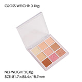 9 color square eyeshadow palette