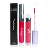 5 Colors Sliver Lid Round Tube Lip Glosses