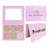 3 Kinds Pink Box Diamond Highlight and Contour Palette - MSmakeupoem.com