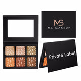 6 Colors Diamond Highlight and Contour Palette