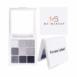 9 Colors Black and White Smoky Makeup Eyeshadow Palette