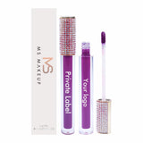 34 Colors Gold Cover Half with Diamond Lip Gloss（#1-#22）