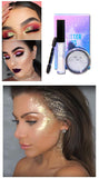 12 Colors Glitter Loose Powder +Base - MSmakeupoem.com