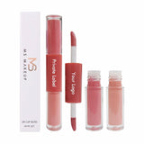 6 Colors Double-headed Non-stick Cup Liquid Lipstick & Matte Velvet Lip Glaze