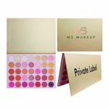 35 Colors Pink & Gold Eyeshadow Palette - MSmakeupoem.com