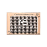 30D Six rows of mixed natural thick artificial single cluster false eyelashes