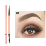 5 colors Square tube rose gold bar waterproof long-lasting triangle eyebrow pencil