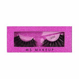 1 Pair 3d Imitation Mink Hair False Eyelashes with Square Rose Box - MSmakeupoem.com