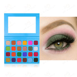 24 Colors Blue Eyeshadow Palette - MSmakeupoem.com