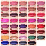 39 colors No-stick matte Gold cover half with diamond liquid lipstick(#31-#39)