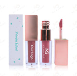 6 Colors Gold Lid Square Tube  Nude Lip Glosses