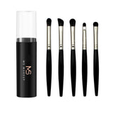 5pcs plastic handle eyeshadow brush in plastic bucket