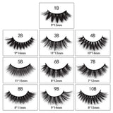 False Eyelashes 1 Pair With Yellow Moon (Mink hair)