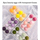 8pcs Beauty Eggs with Transparent Boxes / Makeup Egge Set Customized