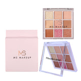 9 color square eyeshadow palette