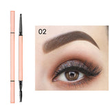 5 colors Square tube rose gold bar waterproof long-lasting triangle eyebrow pencil