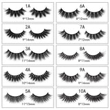 False Eyelashes 1 Pair With Purple Star (Mink hair)