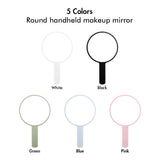 5 Colors Round Handheld Makeup Mirror