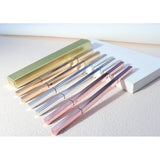 5 colors Square tube rose gold bar waterproof long-lasting triangle eyebrow pencil