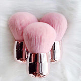 Short Handle Single Loose Powder Makeup  Brush with Gift Box / Pink Makeup Brush