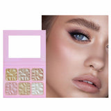 3 Kinds Pink Box Diamond Highlight and Contour Palette - MSmakeupoem.com