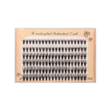 20D Six rows of mixed natural thick artificial single cluster false eyelashes