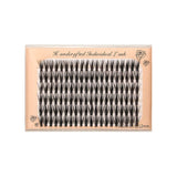 30D Six rows of mixed natural thick artificial single cluster false eyelashes