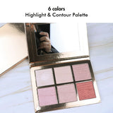 6 Colors Highlight & Contour Palette