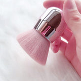 Short Handle Single Loose Powder Makeup  Brush with Gift Box / Pink Makeup Brush