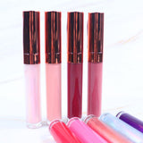 34 Colors Gold Lid Round Tube  Nude Lip Glosses - MSmakeupoem.com