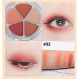 5 Colors Petal Blush Eyeshadow and Highlight All-in-one Palette