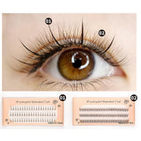 Single Cluster Three Row Natural Simulation Single False Eyelashes