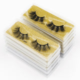 False Eyelashes 1pair With Square Gold Box(Mink Hair)