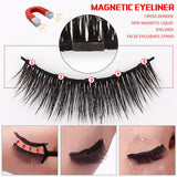 3 Pairs of Magnetic Liquid Eyeliner 3D Chemical Fiber False Eyelashes - MSmakeupoem.com