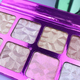 8 Colors Diamond Highlight Purple Palette