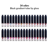 34 colors Black gradient tube lip gloss（#1-#22）