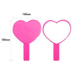 4 Colors Love Hand-held Makeup Mirror