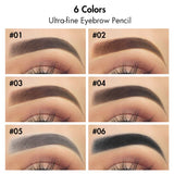 6 colors ultra-fine eyebrow pencil