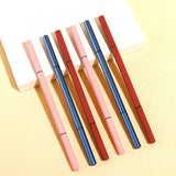 6 colors blue look double-ended ultra-fine round refill eyebrow pencil