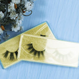 False Eyelashes 1pair With Square Gold Box(Mink Hair)