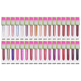 34 colors glitter gradient square tube lip gloss（#1-#22）