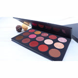 15 Colors Black Reddish Brown Eyeshadow Palette