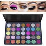 35 Colors Glitter Eyeshadow Palette - MSmakeupoem.com